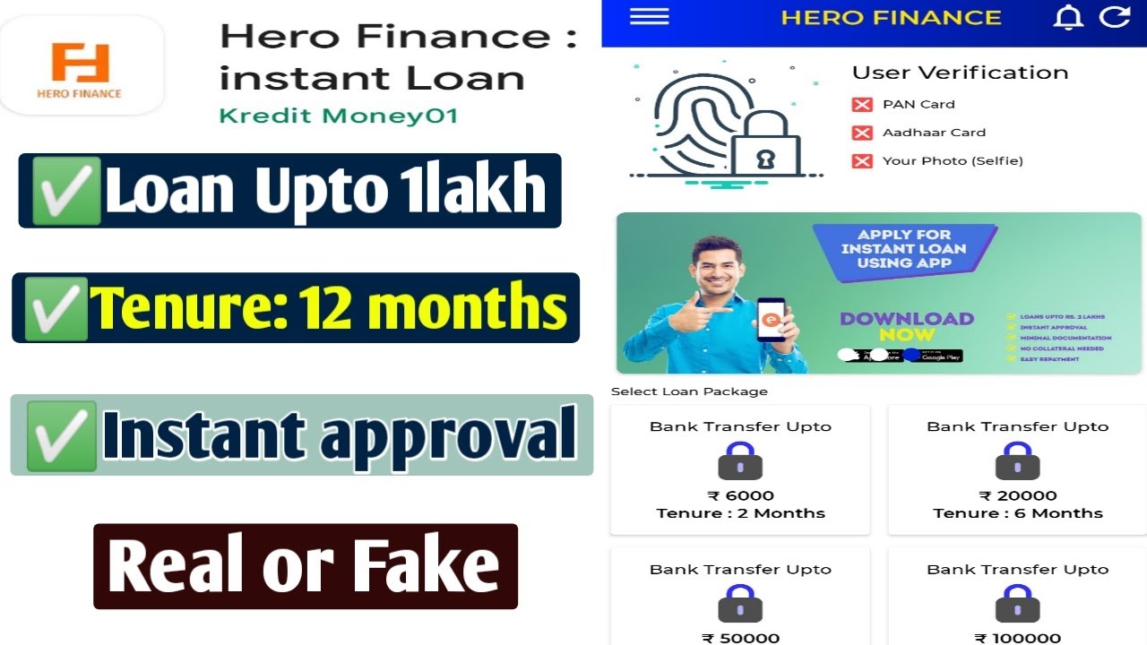 Hero Finance loan app review/ Hero Finance loan app real or fake