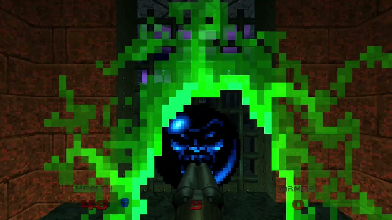 DOOM 64: Fast monsters, WMD! difficulty, pistol start: The Lair.