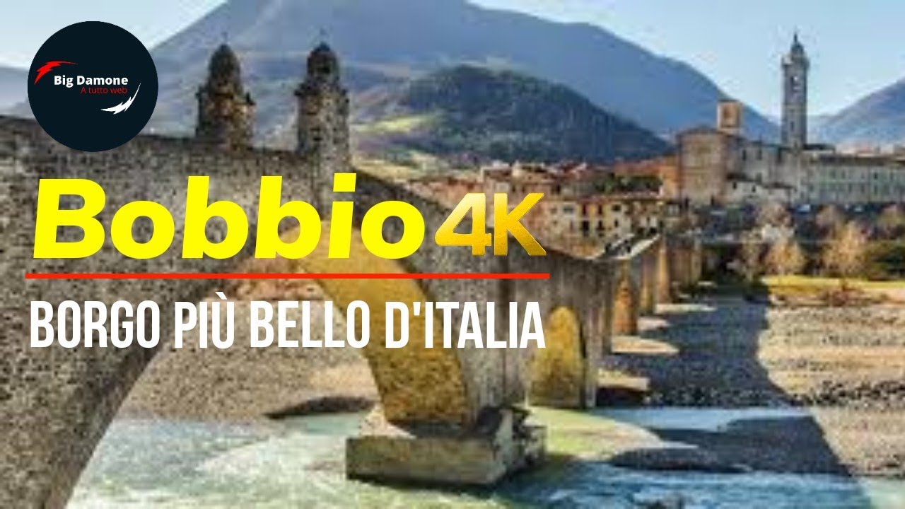 Borgo medievale di Bobbio: Borgo dei borghi. 4K video!