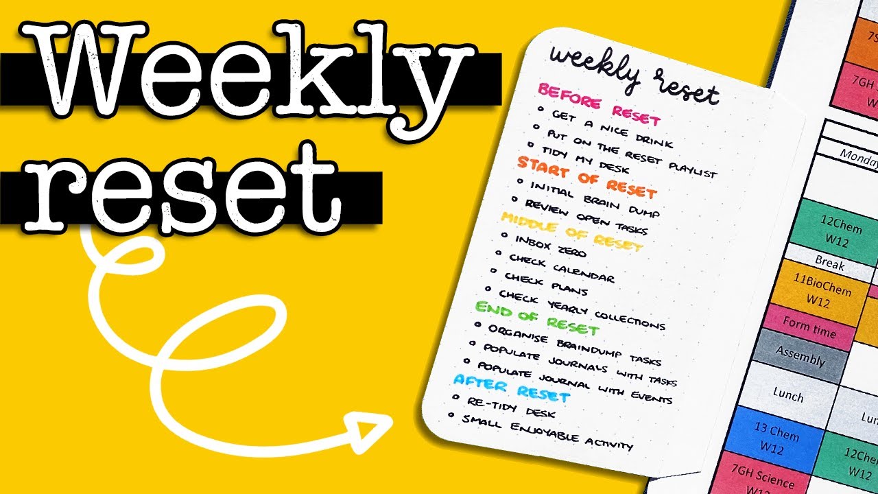 Starting the Week Organised 💜 My Weekly Reset Routine