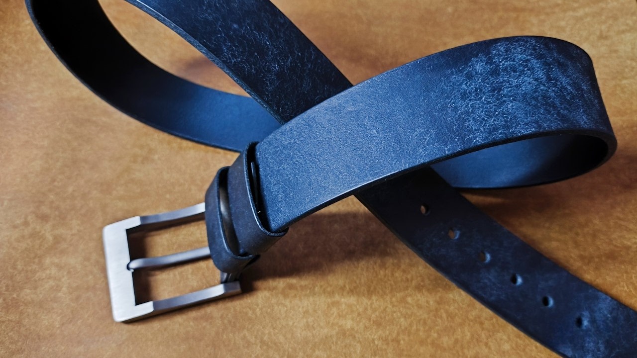 How to Make a Premium Maya Nero Leather Belt with a Titanium Buckle.How to Narrow a Leather Strap.