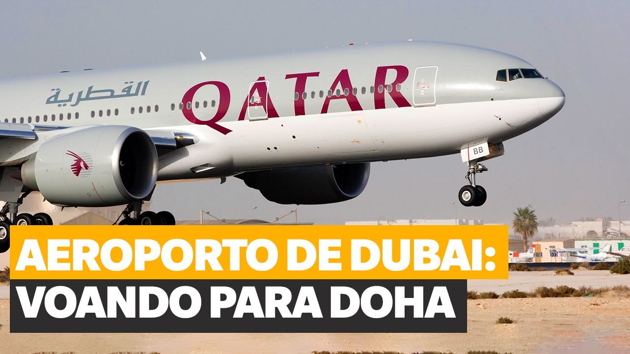 AEROPORTO DE DUBAI: Voando para DOHA com a QATAR AIRWAYS me PRIMEIRA CLASSE