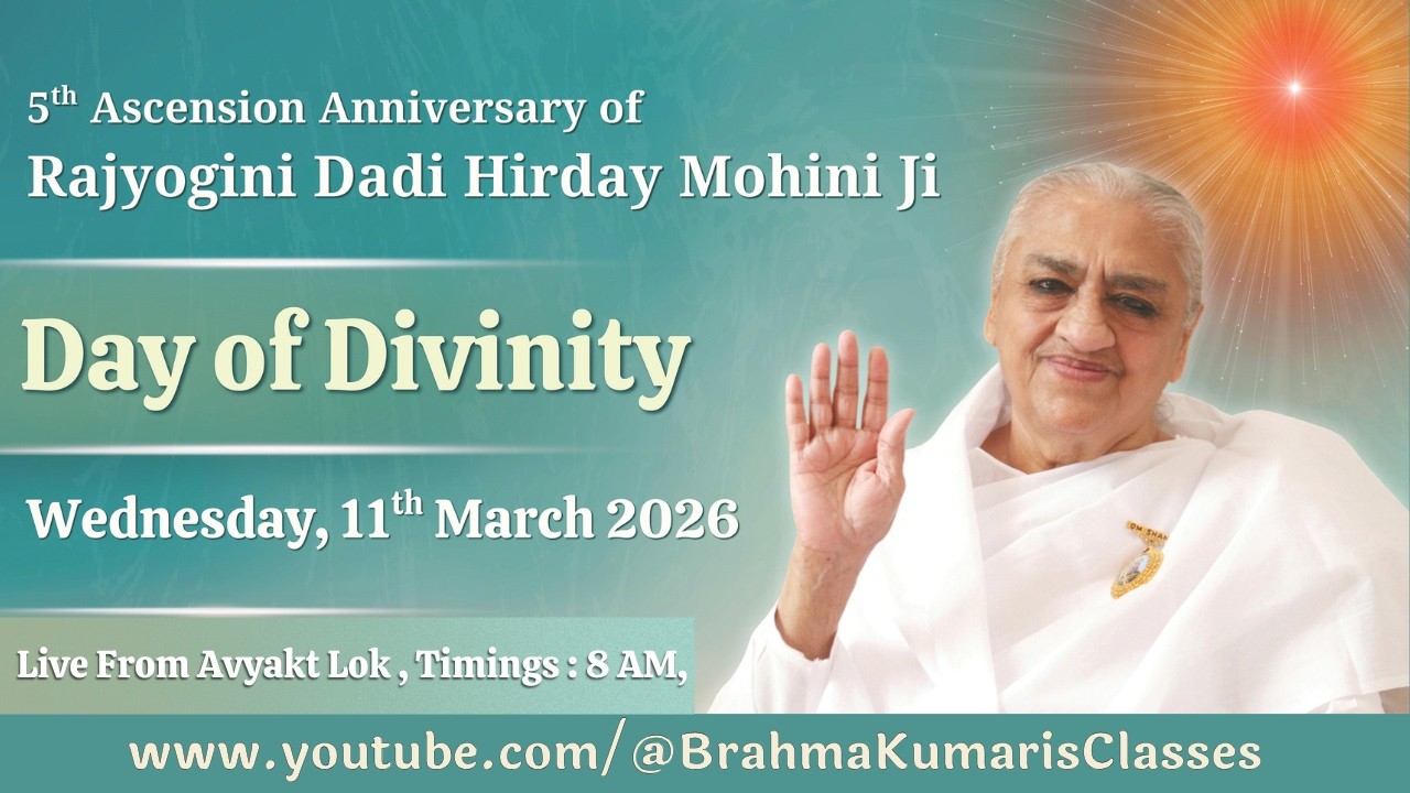 Tribute to  Rajyogini Dadi Gulzar Ji || Live from Avyakt Lok || 11/3/2026, 8 AM