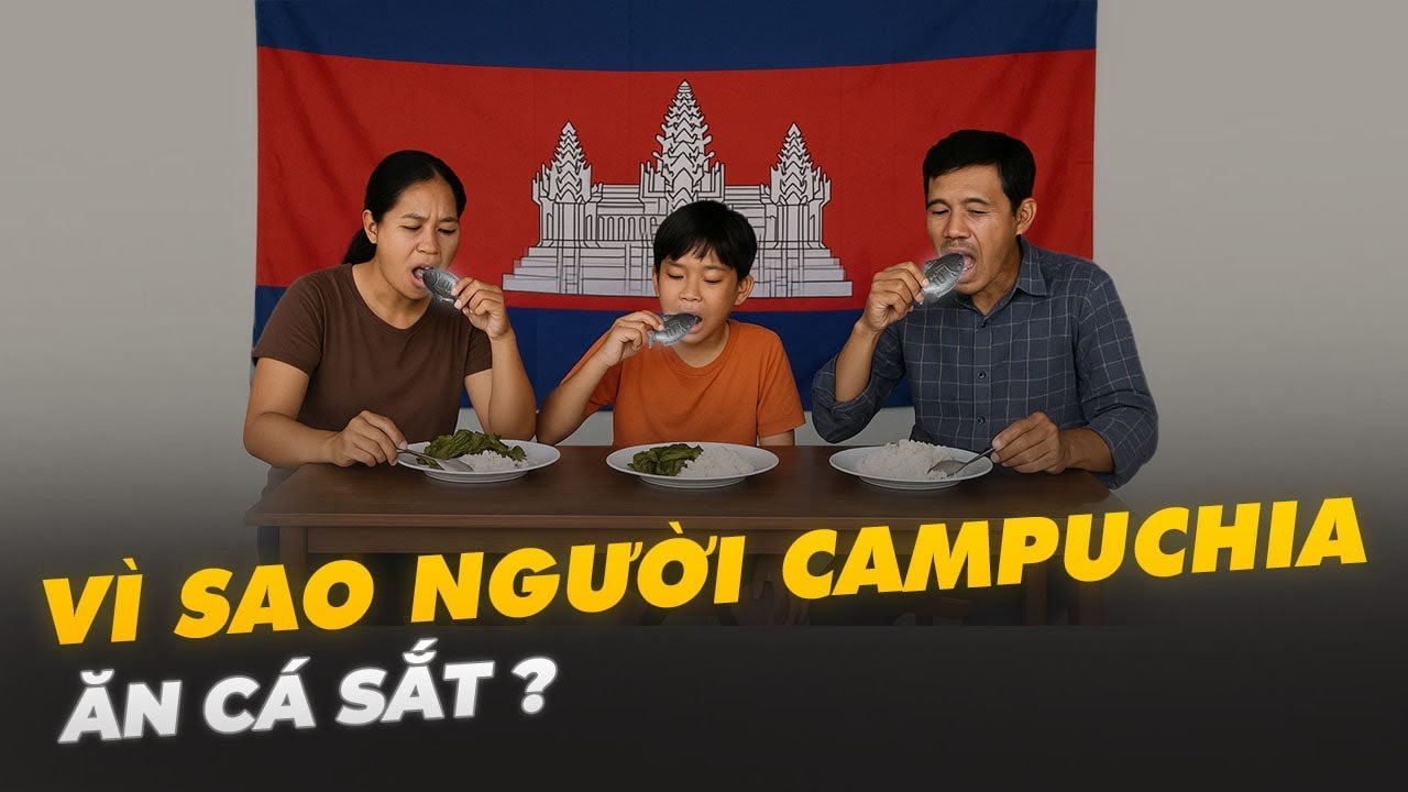 VÌ SAO NGƯỜI CAMPUCHIA ĂN CÁ SẮT ?