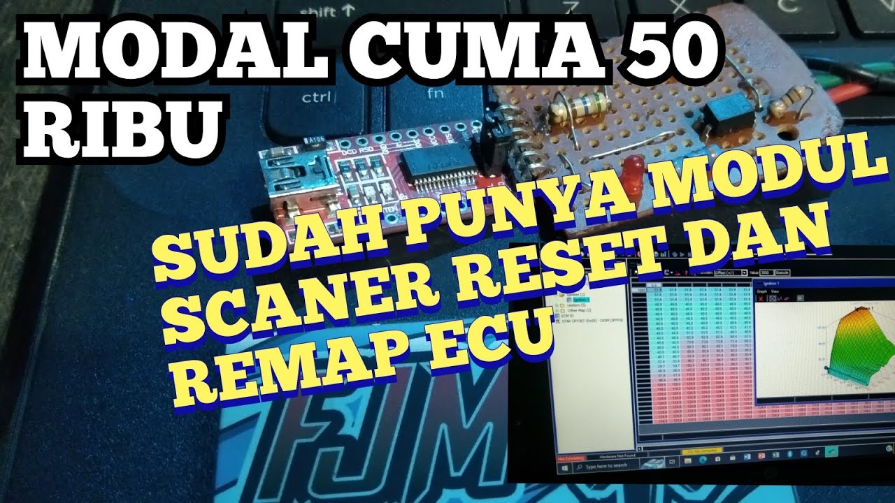 rakit modul scaner dan remap ECU