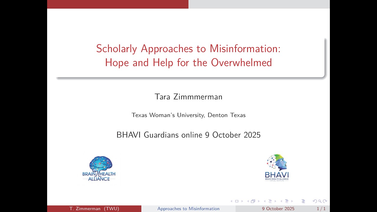 Invited Talk | Tara Zimmerman | BHAVI 2025 Guardians