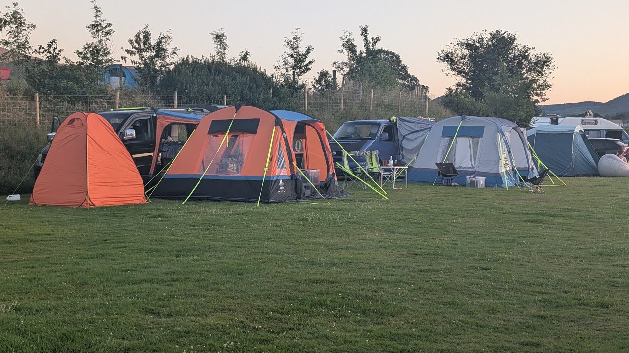 Camping at Bala ..Bwch yn uchaf campsite