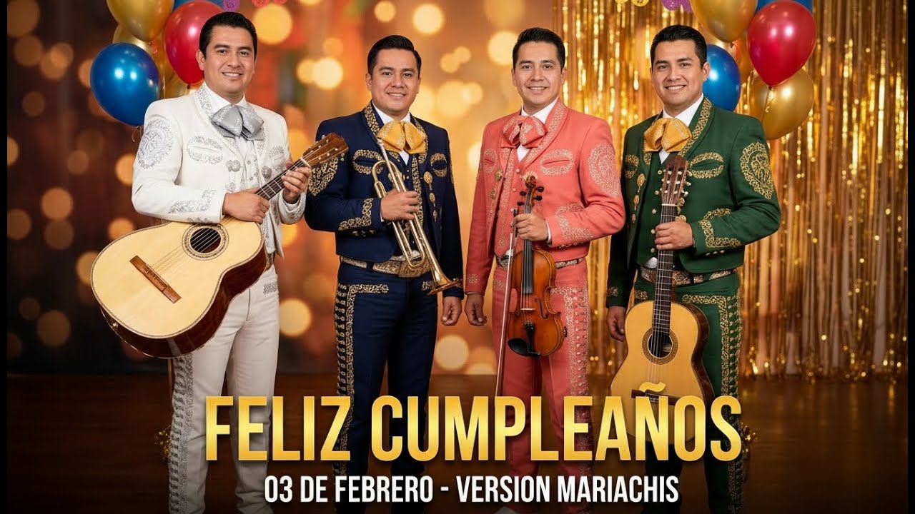 Feliz Cumpleaños 03 de Febrero - Canción de Feliz Cumpleaños para el 03 de Febrero | Mariachis