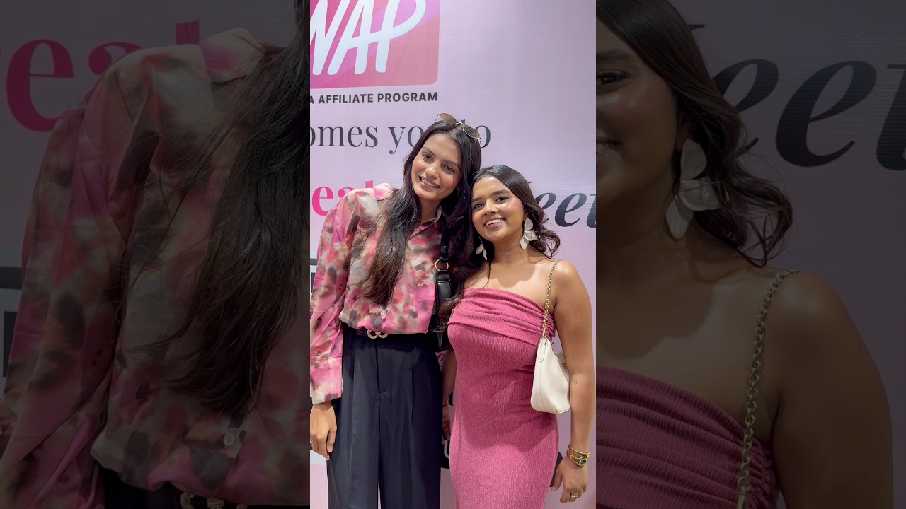 Attending Nykaa&rsquo;s event💕 . And this is my first ever event 🥹.#nykaa #youtube #shorts #explore