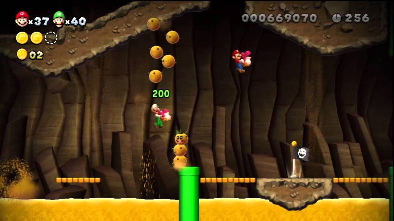 New Super Mario Bros. U - Dunes de Miel - 2-2 : Épiques Pokeys