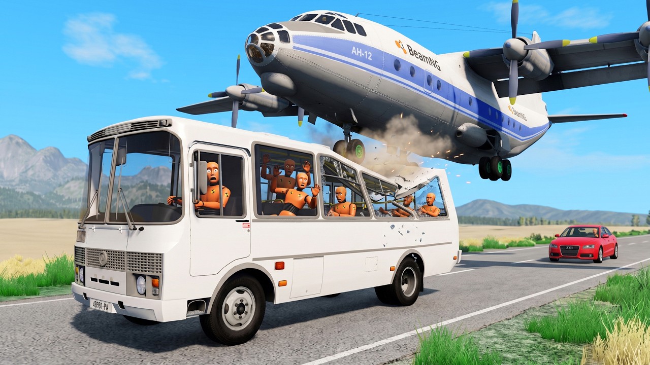 DEADLY LANDING! A Plane Landed on a HIGHWAY WITH CARS | BeamNG.drive