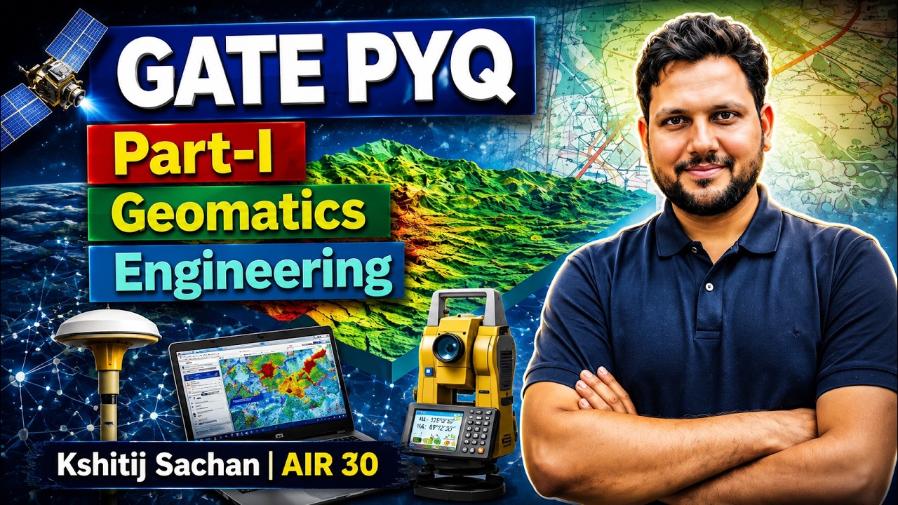 GATE I Geomatics Engineering I PYQ I 2022 MCQ 1 Mark (Part-A) I Kshitij Sachan