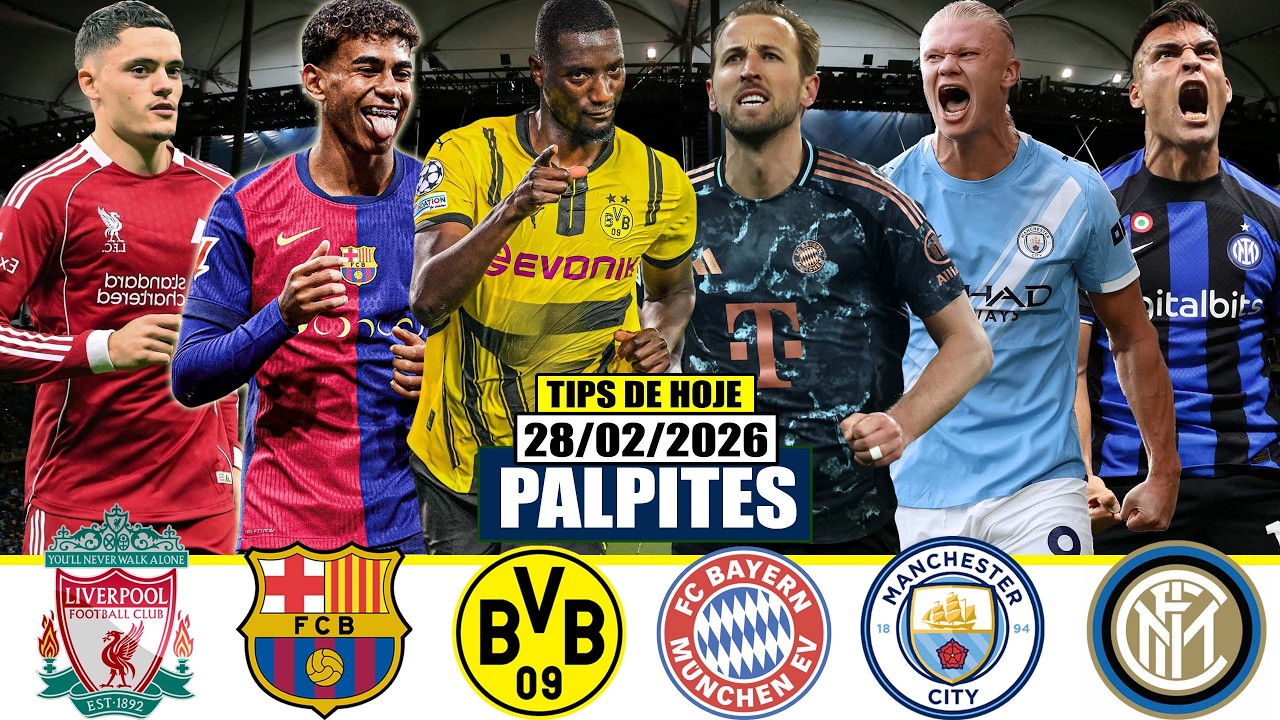 ⚠️🏆PALPITES & ANALISES DE FUTEBOL HOJE SÁBADO 28/02 FUTEBOL EUROPEU & BRASILEIRO + MULTIPLA OD 10📈⚠️