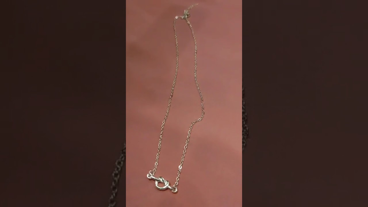 Title: Elegant Silver Chain Necklace with Unique Toggle Clasp | Minimalist Jewelry.