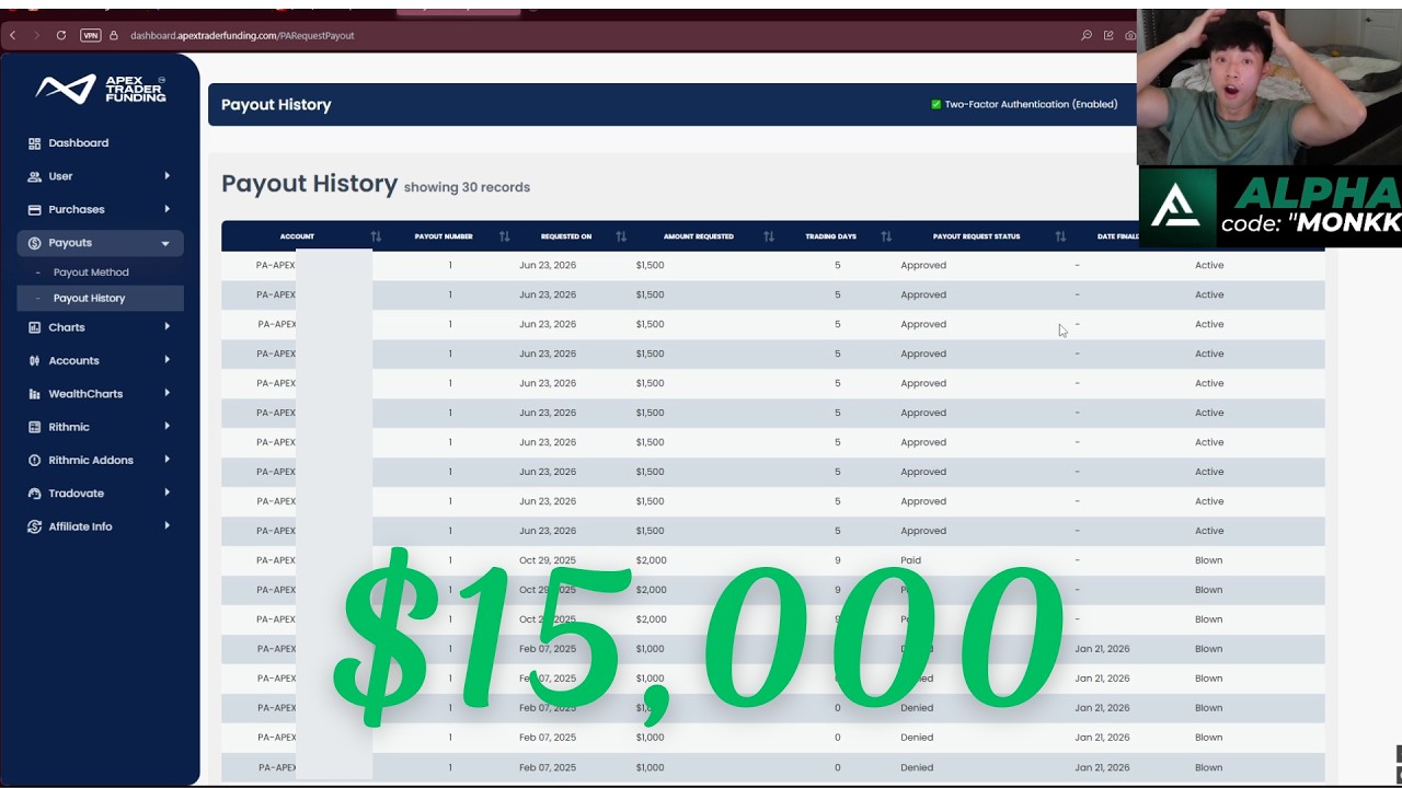 $15,000 APEX PAYOUT APPROVED (BUT...)