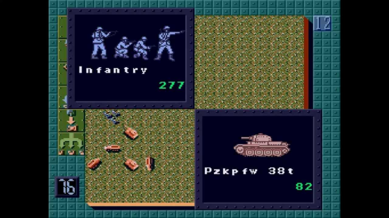 Operation Europe: Path to Victory 1939-45 ... (Sega Genesis) Gameplay