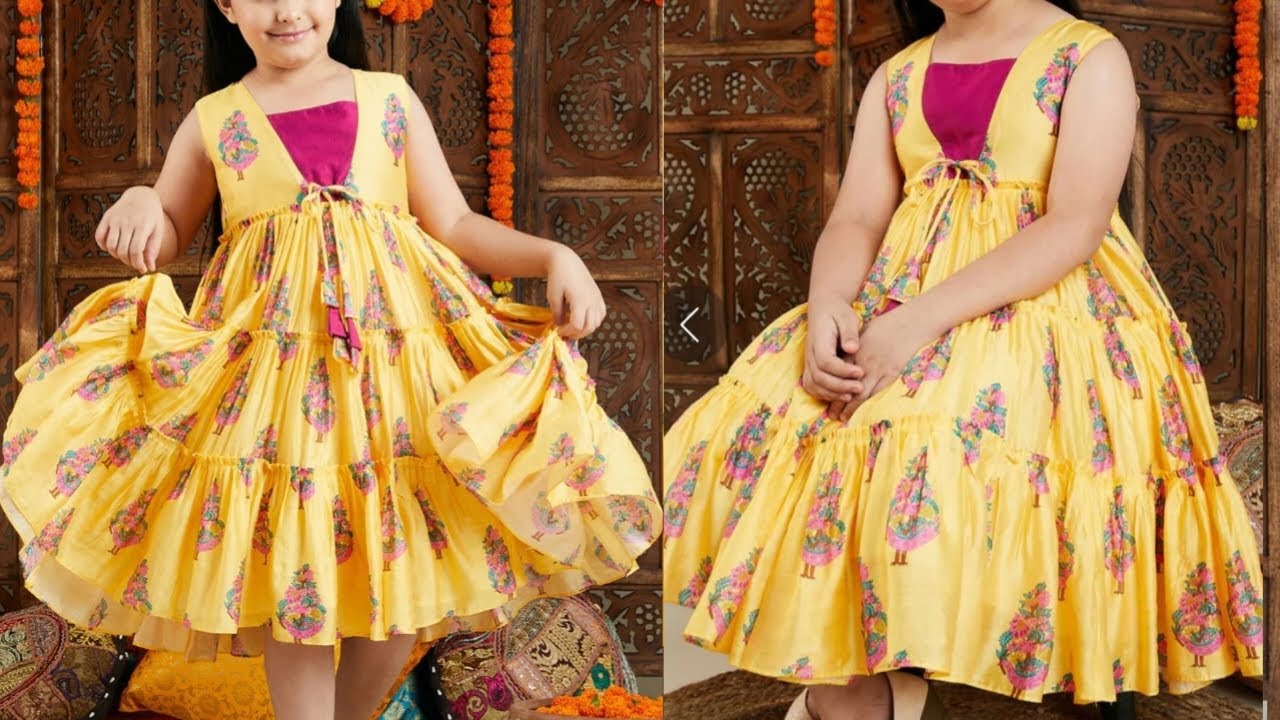 Very Easy Summer Special 3 Layer Baby Frock Cutting and Stitching/ Baby Frock Design
