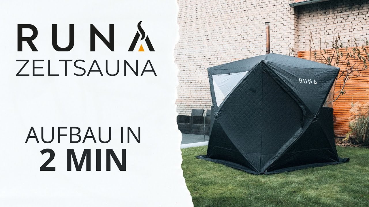 RUNA Zeltsauna – In 2 Minuten aufgebaut! 🔥