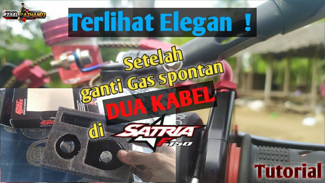 Cara pasang gas spontan dua kabel #fast bike di satria fu