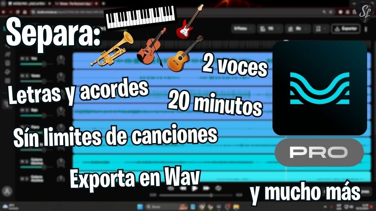 MOISES PRO | SEPARA VOZ PRINCIPAL y ARMONÍAS, PIANO, GUITARRAS, CUERDAS, TROMPETAS y MUCHO MÁS