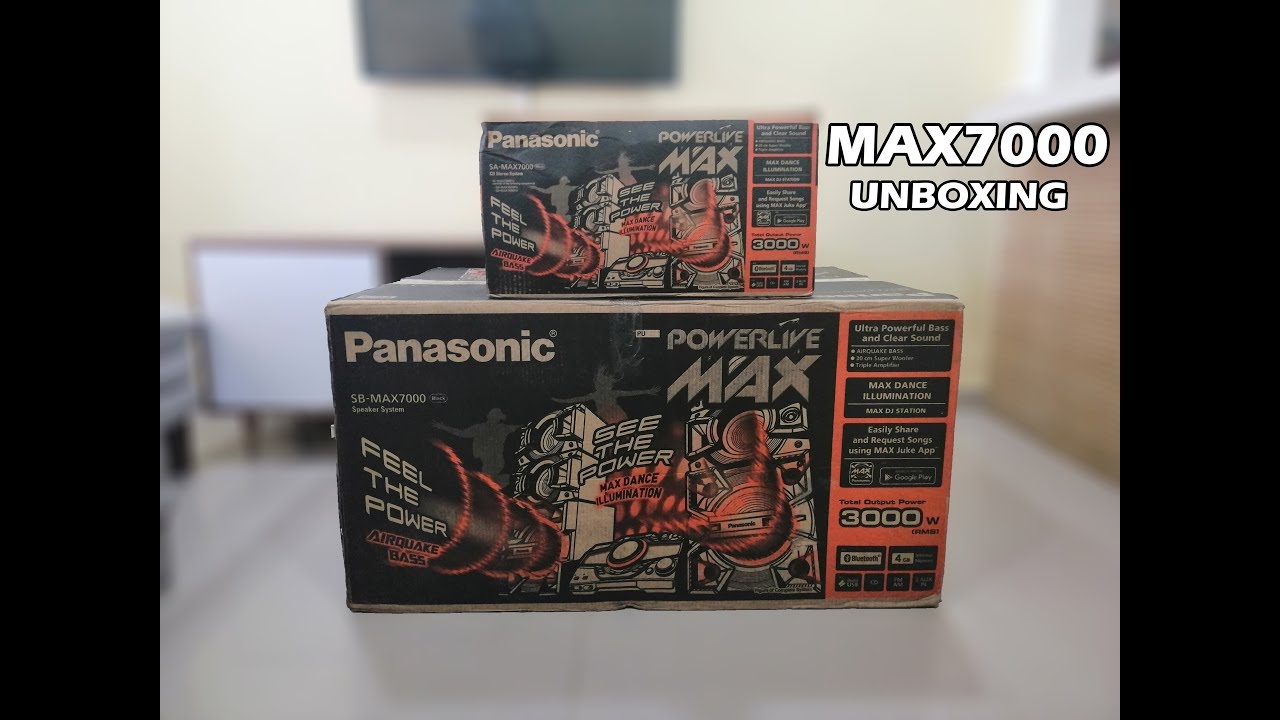 Unboxing Panasonic-Max7000