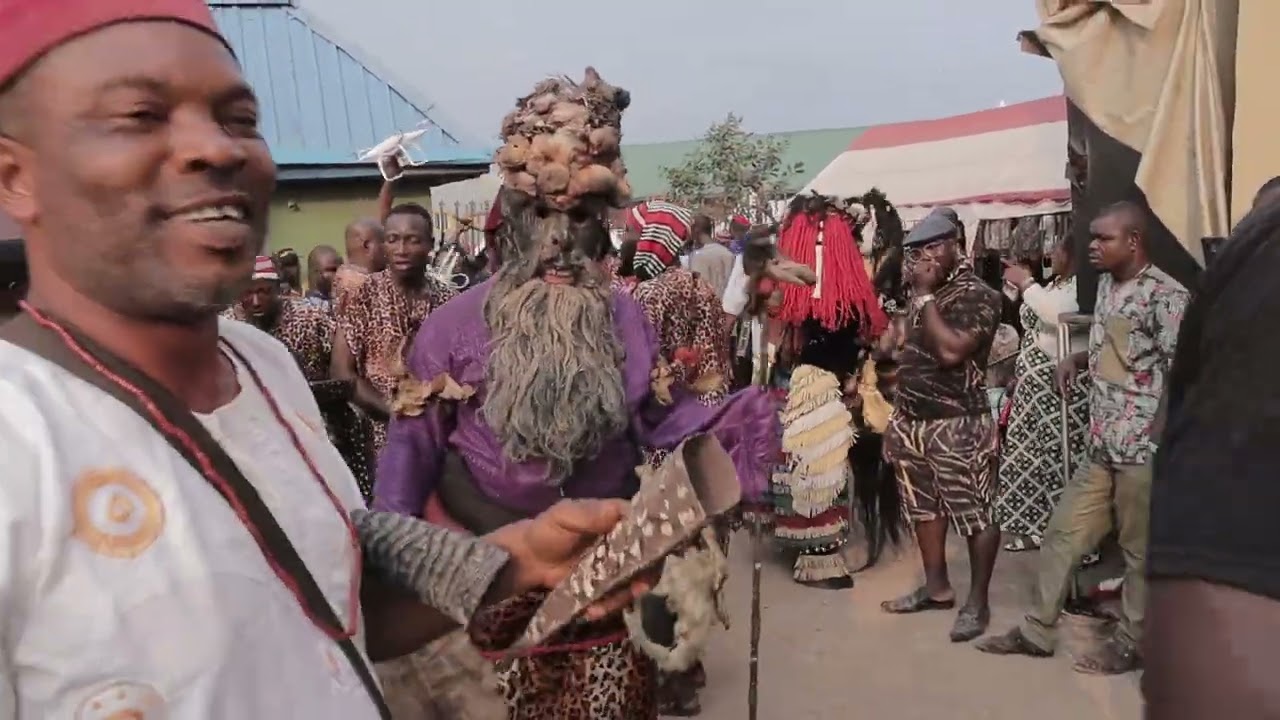 Masquerades at Edo Nnewi New Yam Festival - Akatamkpo