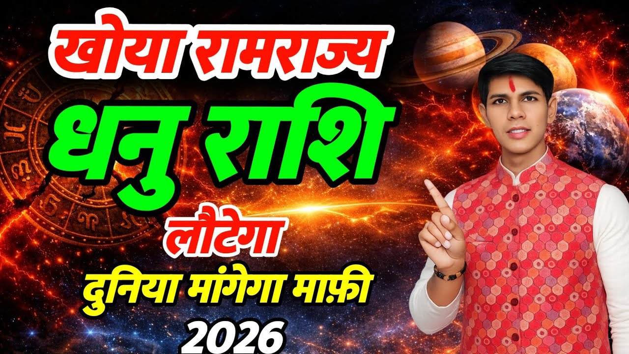 “धनु राशि 2026 | खोया भाग्य लौटेगा | बनने वाला है बड़ा राजयोग | Sagittarius Horoscope 2026”