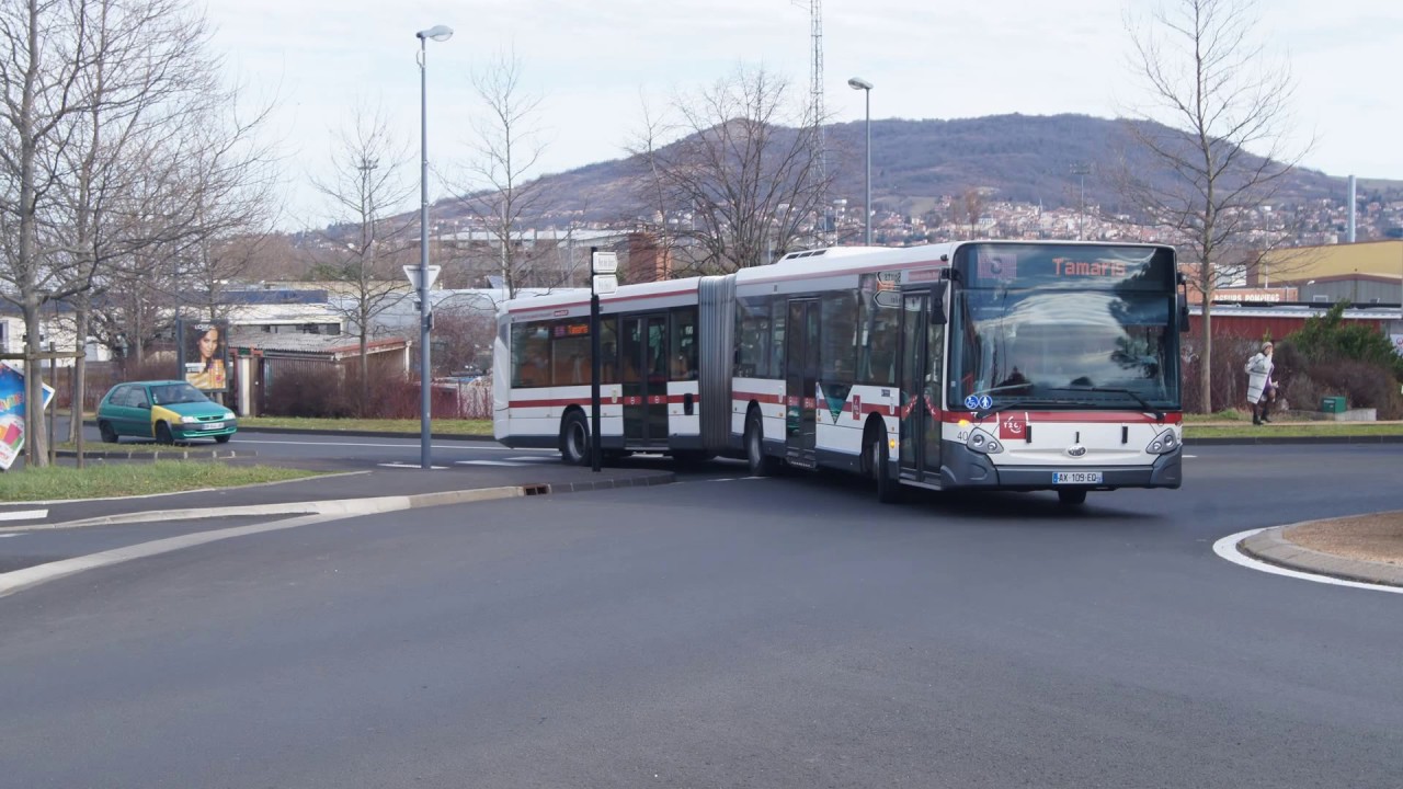 Réseau T2C Ligne C Voyage à Bord d'un Heuliez bus GX 427