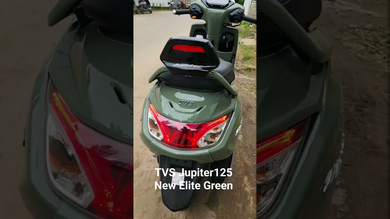 TVS Jupiter125 New Elite Green Colour with On-Road price 🔥😍