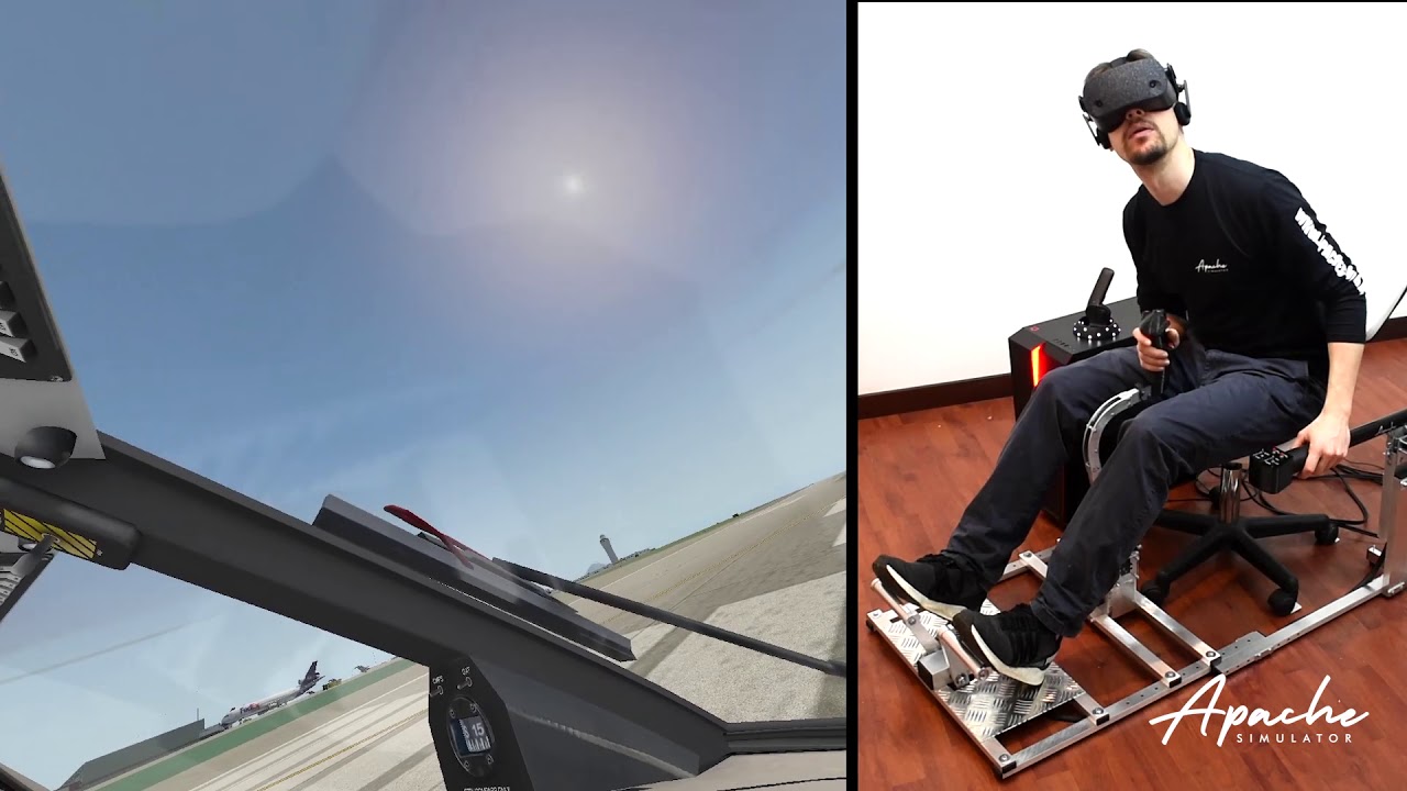 Helicopter simulator, Apache V2 joystick, x-plane 11, HP reverb. Startup Sikorsky S-76 and fly.