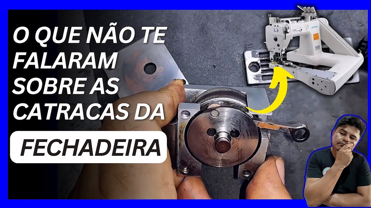 Como desmontar e montar a catraca da fechadeira de  bra&ccedil;o. Entenda tudo nesta aula!