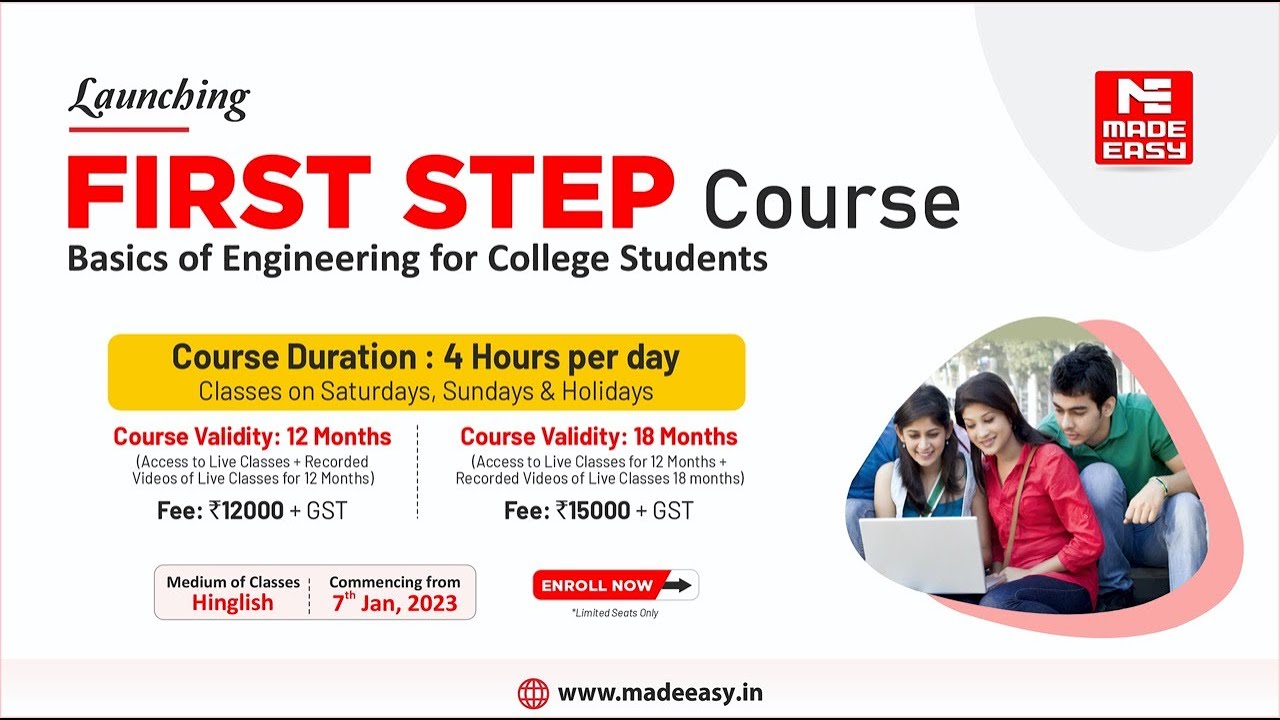 First Step Course | Strengthen your basics of Engineering | Enroll Now | Amit Kakkar Sir, MADE EASY