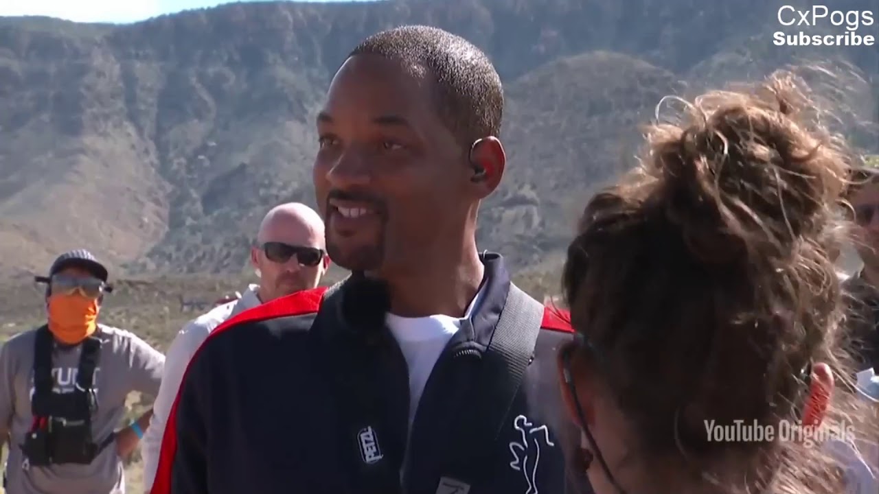 Will Smith Bungee Jumps Out Of A Helicopter