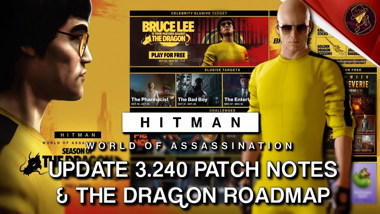 HITMAN Update | Season of The Dragon Roadmap 2025 & Patch Notes 3.240