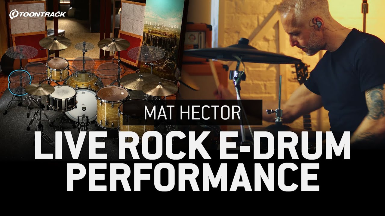 Mat Hector Live Rock E-drum Performance | Superior Drummer 3, Fields of Rock SDX