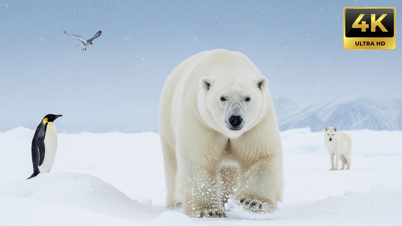Life at -41°C in the Arctic | Unseen Atlantic Wildlife Documentary 4K