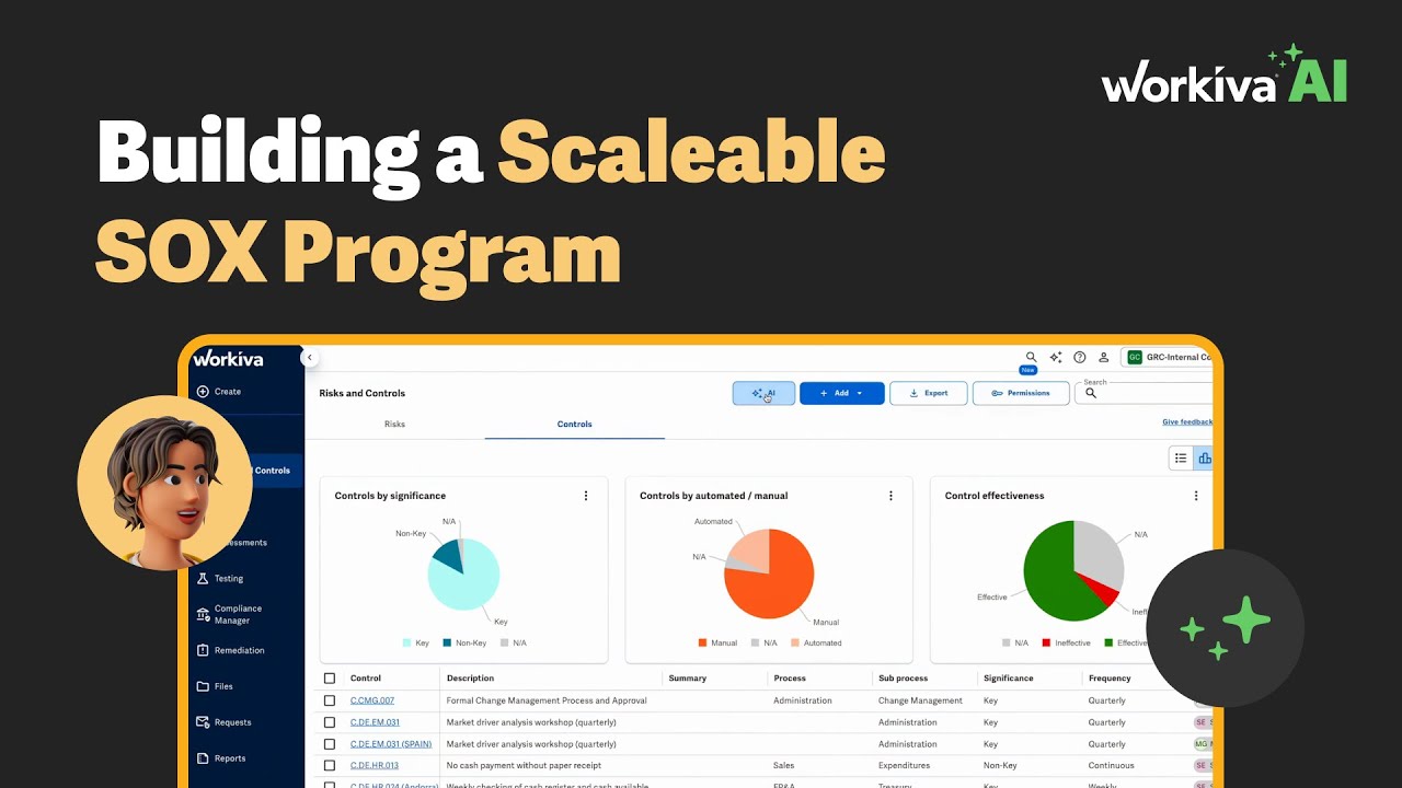How to Define Your SOX Program in Minutes with Workiva AI
