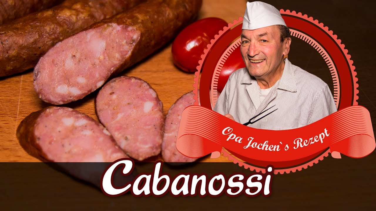 Cabanossi gebrüht selber machen - Kabanos - Wurst selber machen - Opa Jochen´s Rezept
