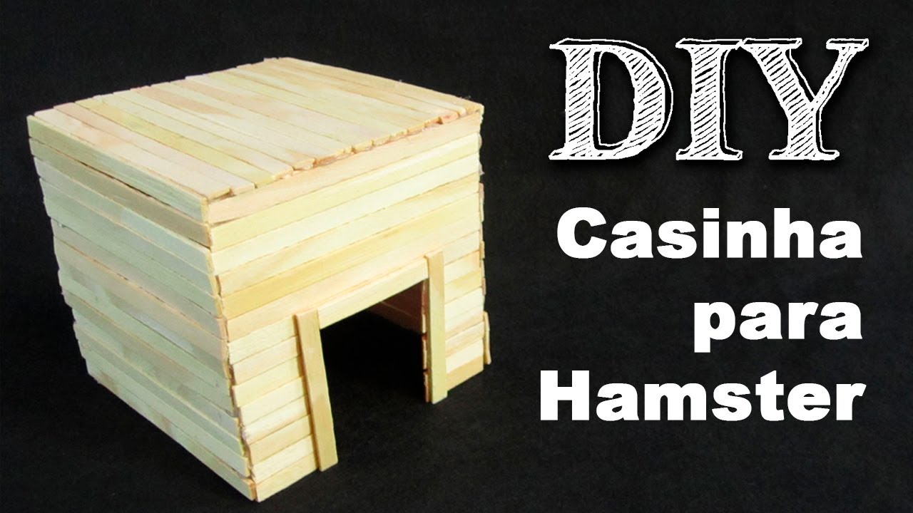 DIY Casinha de Palitos para Hamster | Casinha 4