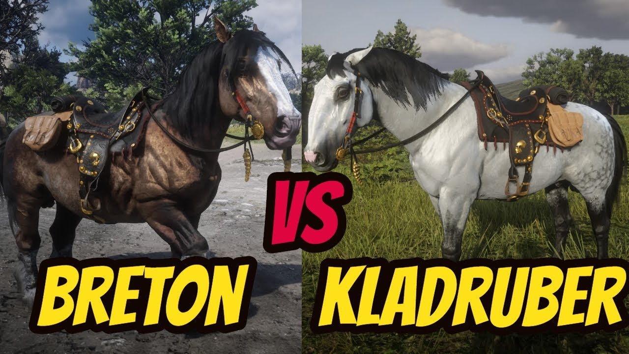 Breton VS Kladruber BEST HORSE !? Red Dead Online