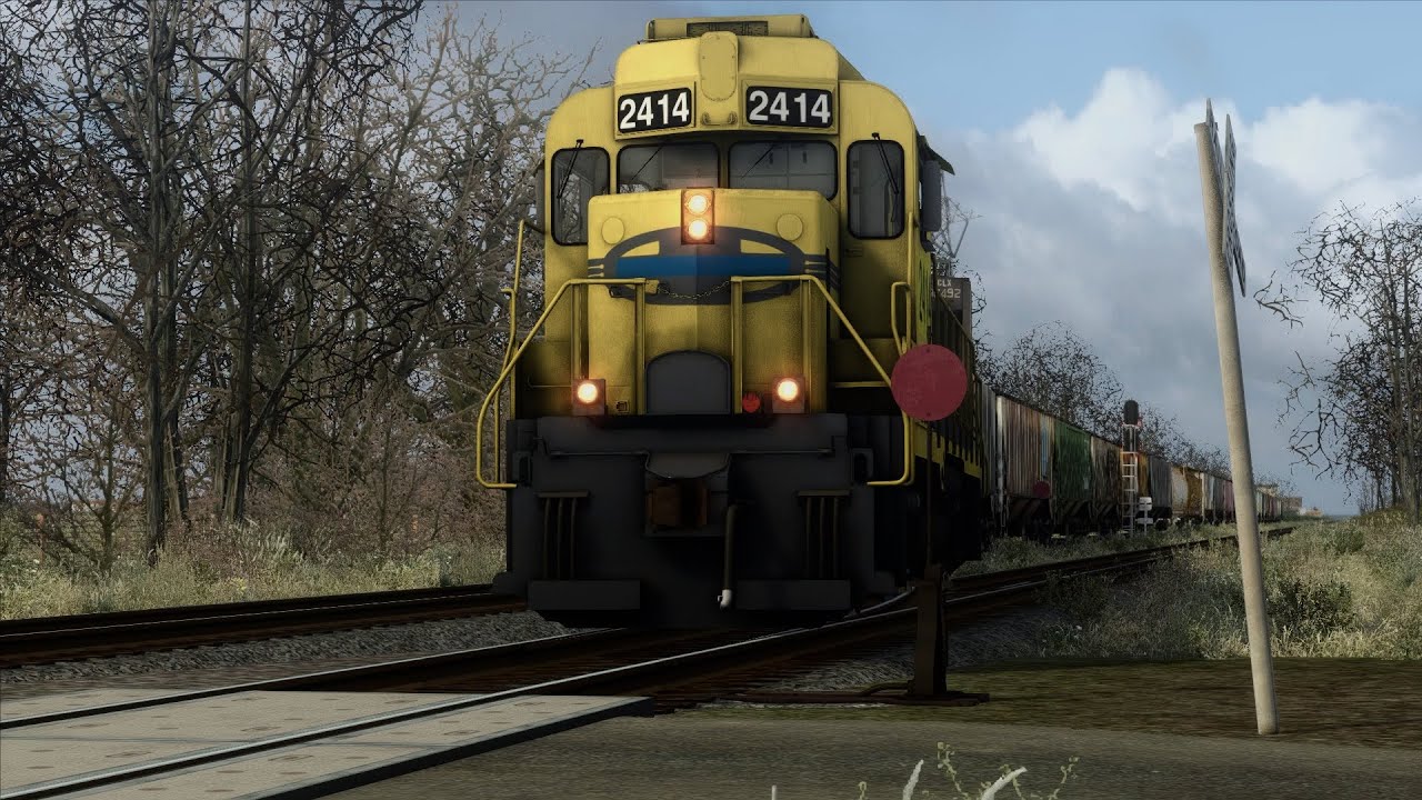 Train Simulator : LTEX 2414 pulling some loads