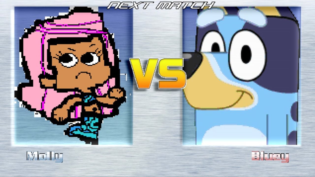 M.U.G.E.N BATTLES | Molly vs Bluey | Bubble Guppies vs Bluey
