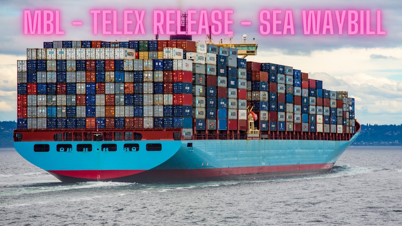 شرح مبسط للفرق بين بوالص الشحن - MBL/TELEX RELEASE / SEA WAYBILL