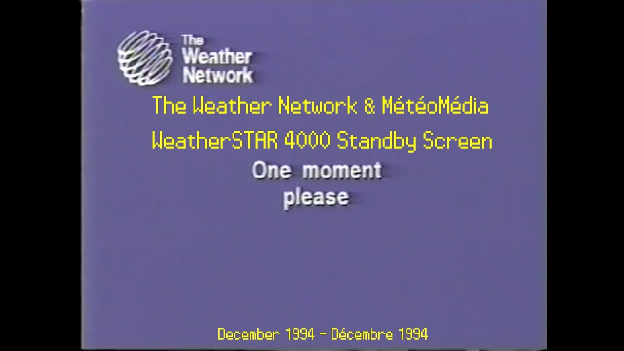 The Weather Network - MeteoMedia Standby mode December 12 1994