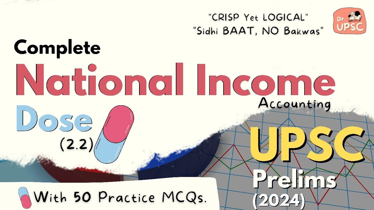 ⚡National Income, Per capita and Personal Income | 💊Dose-2.2 | 🔥UPSC Prelims 2024