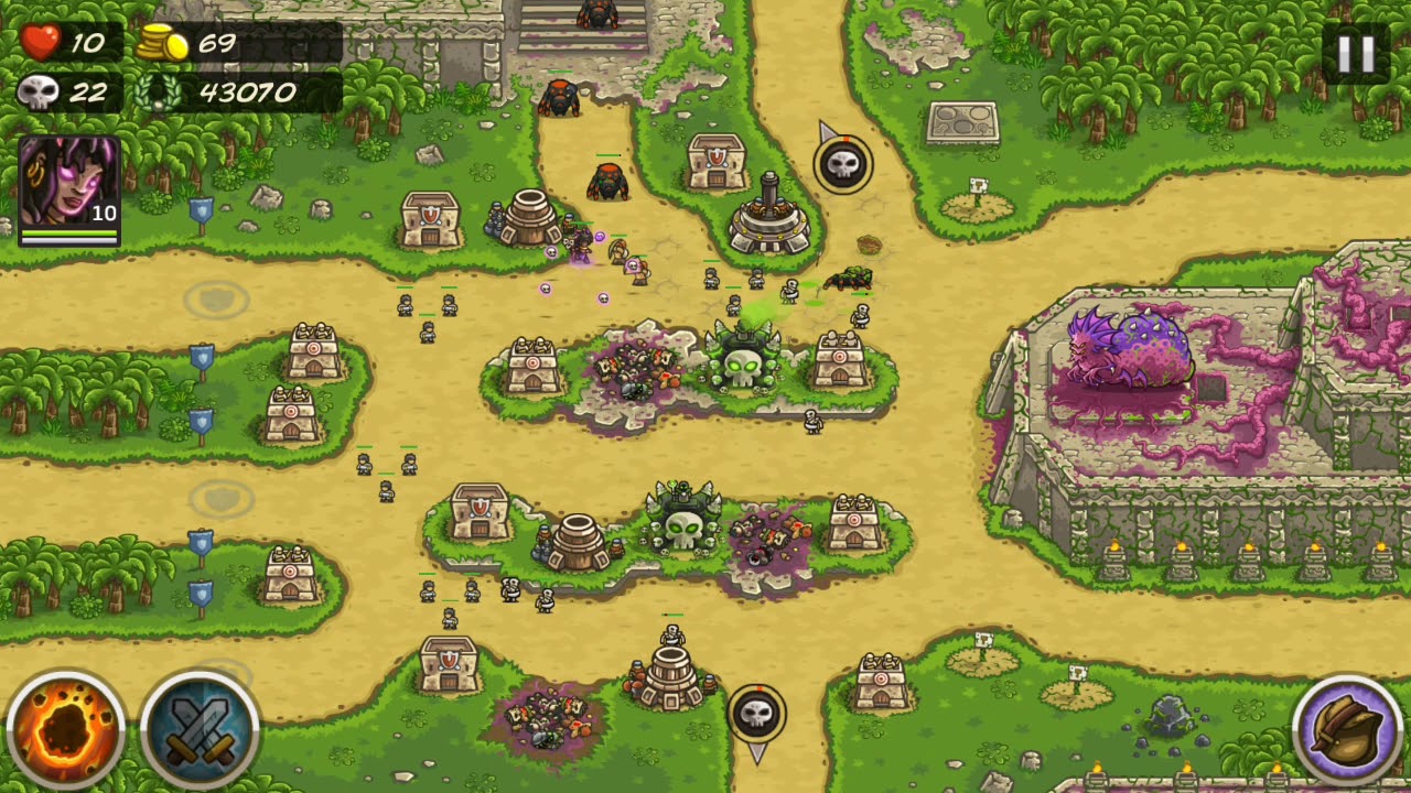 Kingdom Rush Frontiers Temple of Evil 69Wave No item