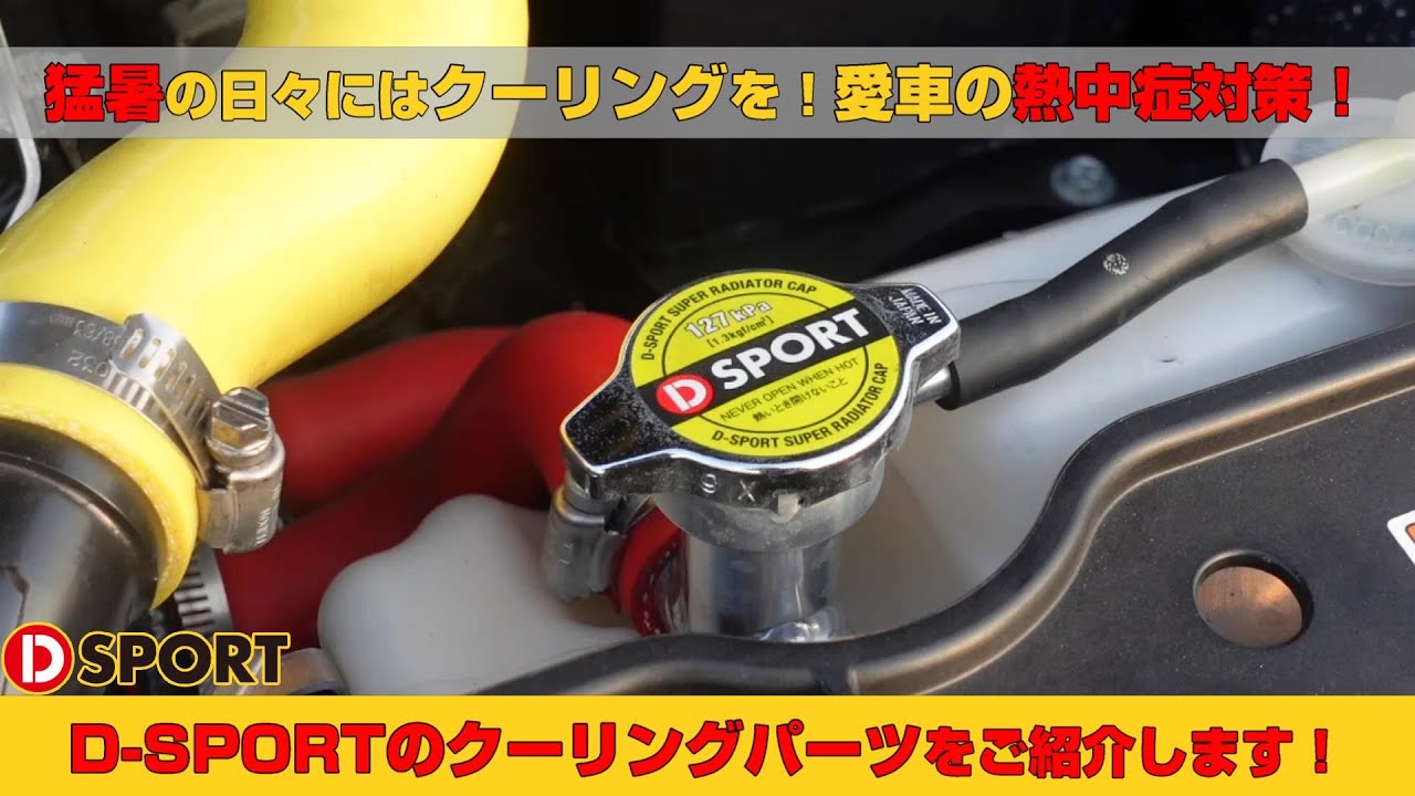 【冷却】愛車の熱中症対策を！D-SPORTのクーリングパーツを紹介します！