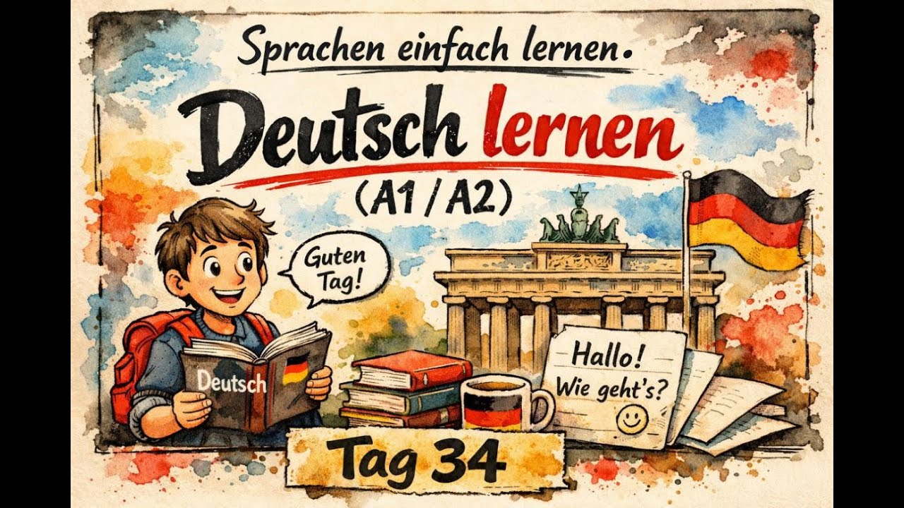 Tag 34 Deutsch lernen A1-A2 