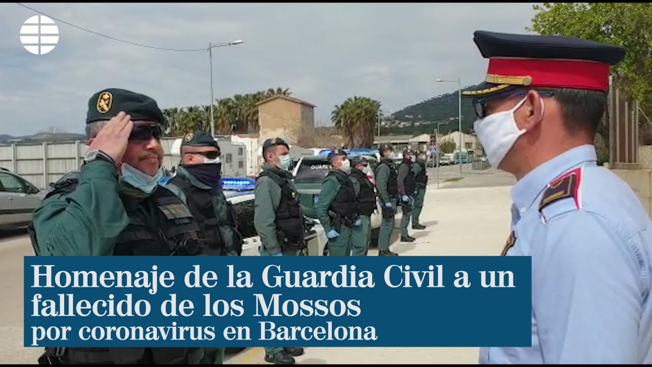 La Guardia Civil rinde homenaje al primer mosso fallecido por el coronavirus