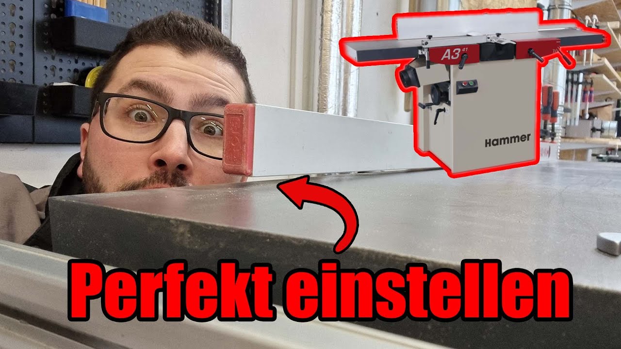 📝 Abricht/Dickenhobel einstellen - Schritt für Schritt Anleitung
